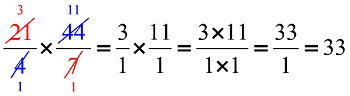 Multiplying two fractions