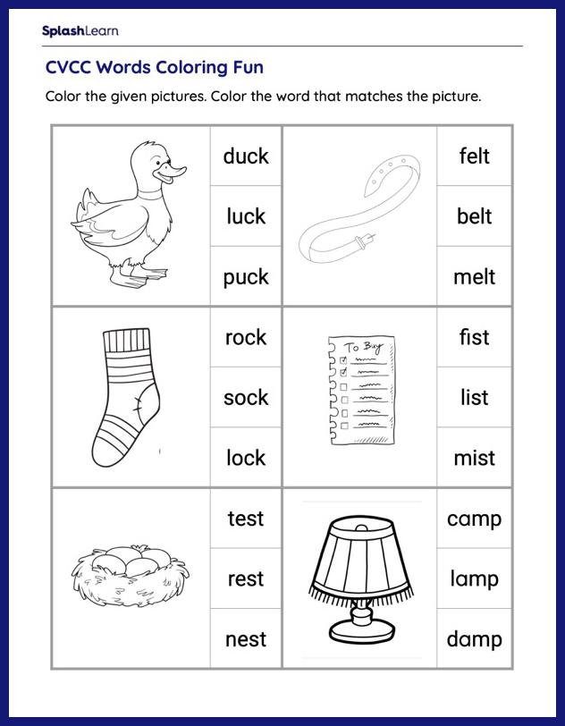 Phonics Worksheets for 1st Graders Online - SplashLearn