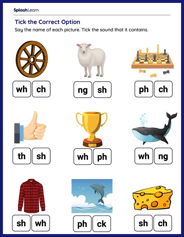 Digraph TH Worksheets For Kids Online SplashLearn