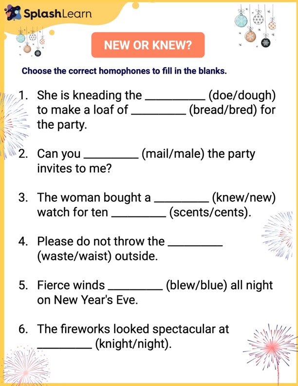 Printable 5th Grade Commonly Confused Words Worksheets SplashLearn