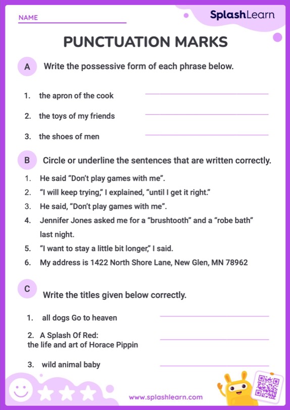 Punctuation Worksheets Punctuation Worksheets Dollcaf Vrogue co