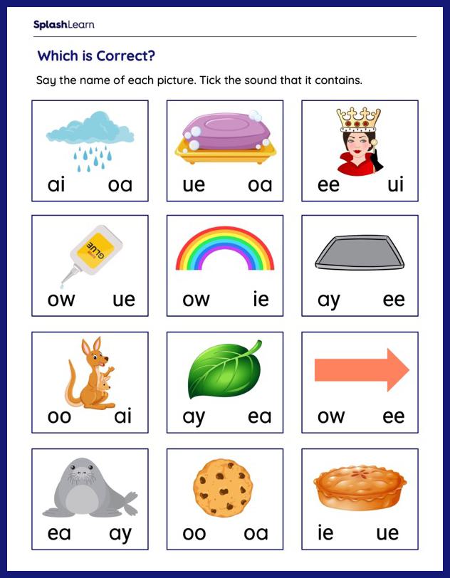 Words with EA and EE Worksheets for Kids Online - SplashLearn