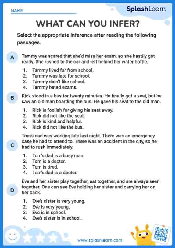 Inference Worksheets