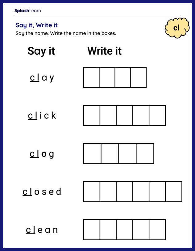 Final Consonant Blends Interactive Worksheet Consonant Blends 