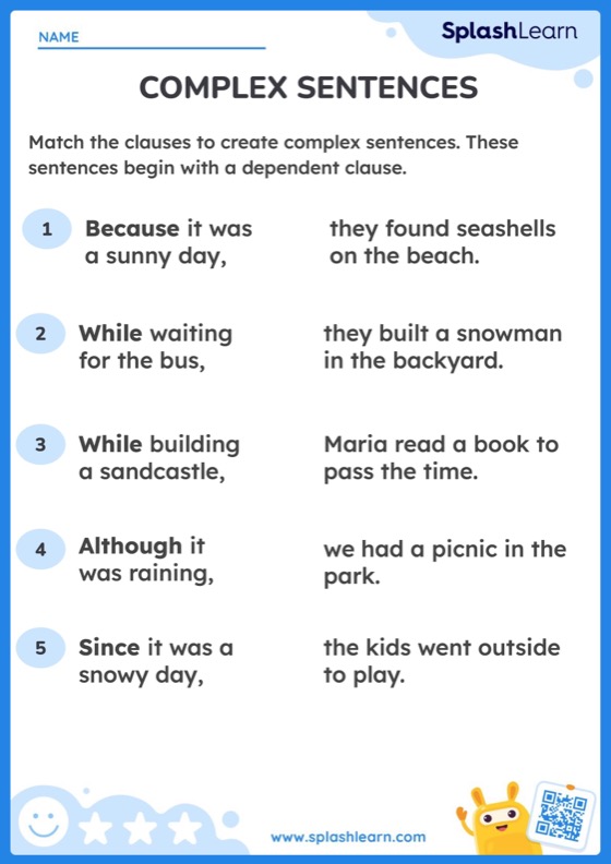 Understanding Complex Sentences Worksheet Infoupdate