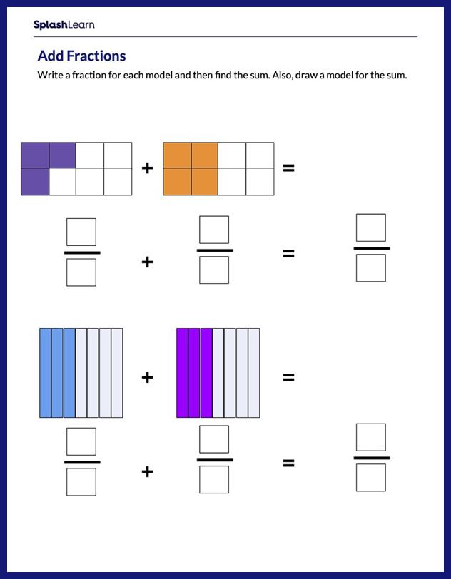 Adding Fractions Free Activities Learning Resources