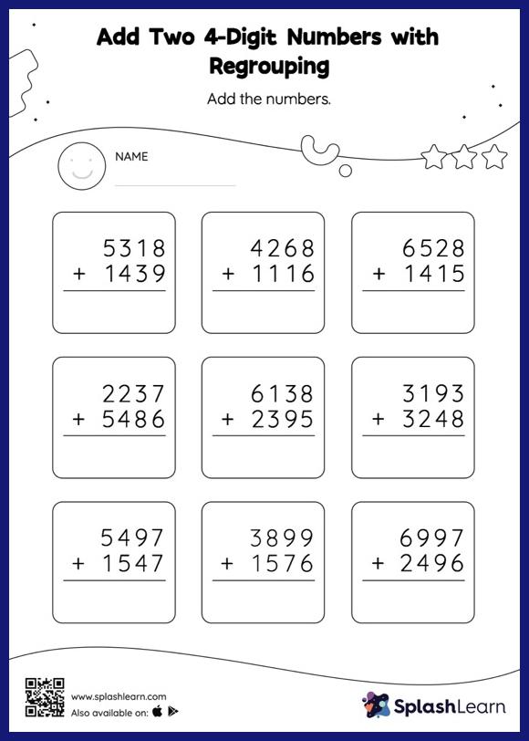 Addition Regrouping Worksheets Worksheets For Kindergarten