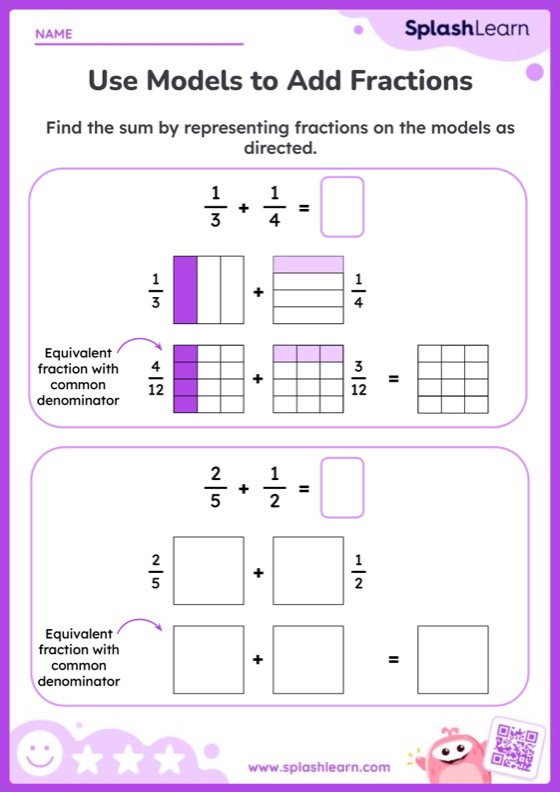 Adding Fractions Free Activities Learning Resources
