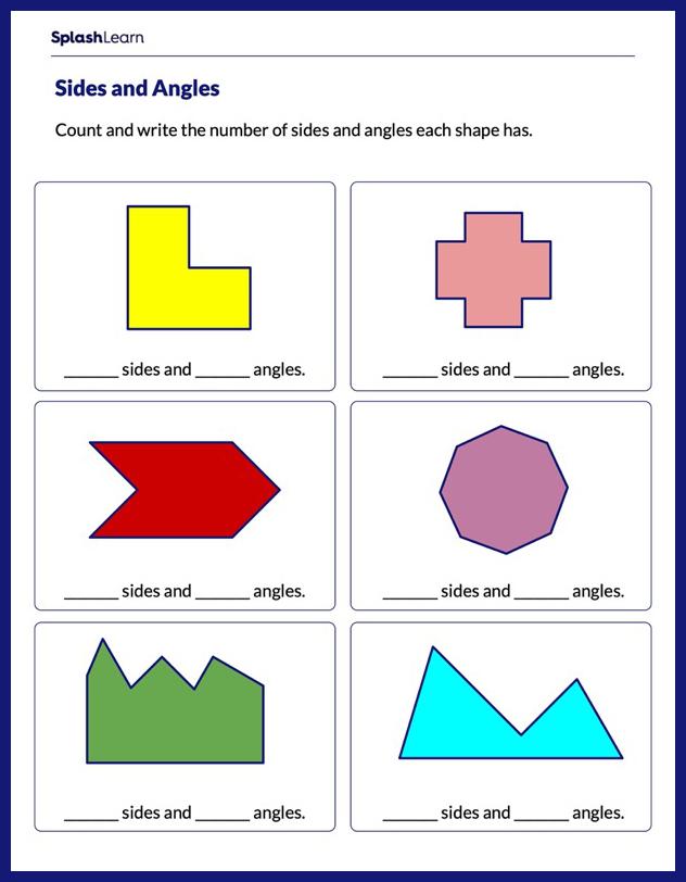 geometry worksheets for 3rd graders online splashlearn