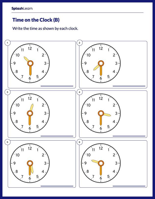 1st Grade Math Time Worksheets Free Printable SplashLearn 1st Grade Math Time Worksheets Free Printable SplashLearn