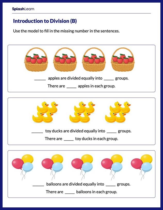 Representing Equal Groups of Objects - Math Worksheets - SplashLearn