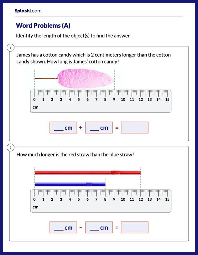 Solve Word Problems on Measurement Worksheet