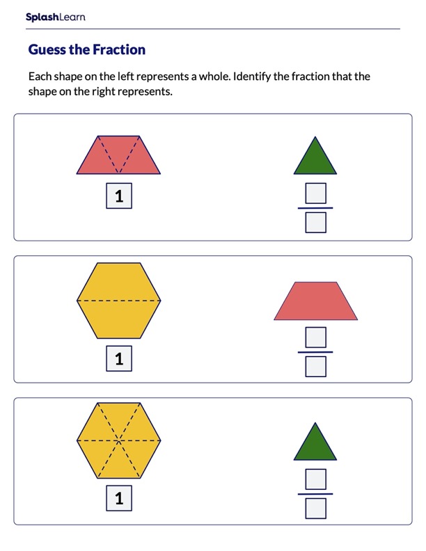 Fraction Worksheets for Kids Online - SplashLearn